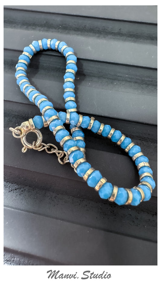Female Anklets-The Blue Beads