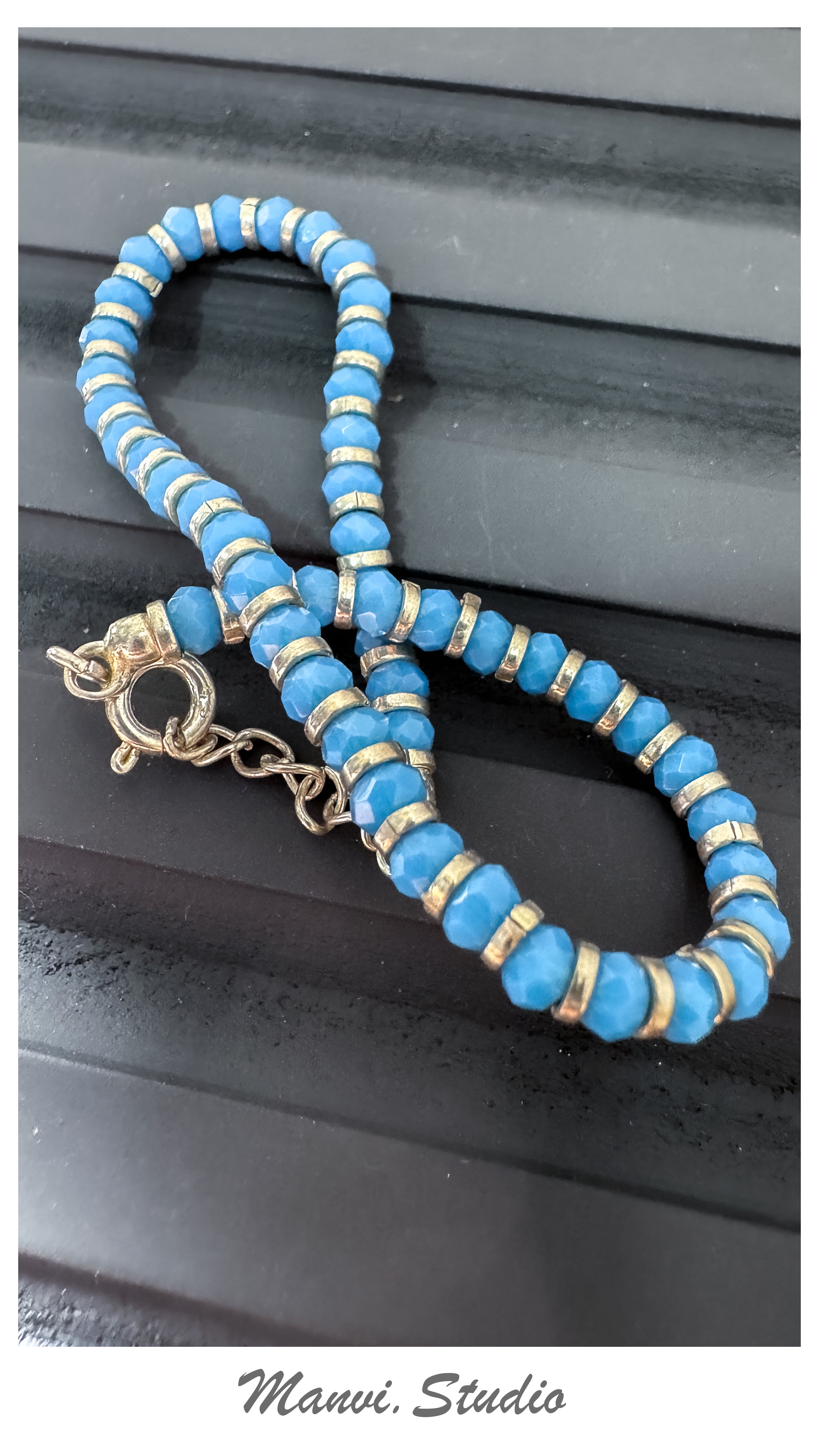 Female Anklets-The Blue Beads