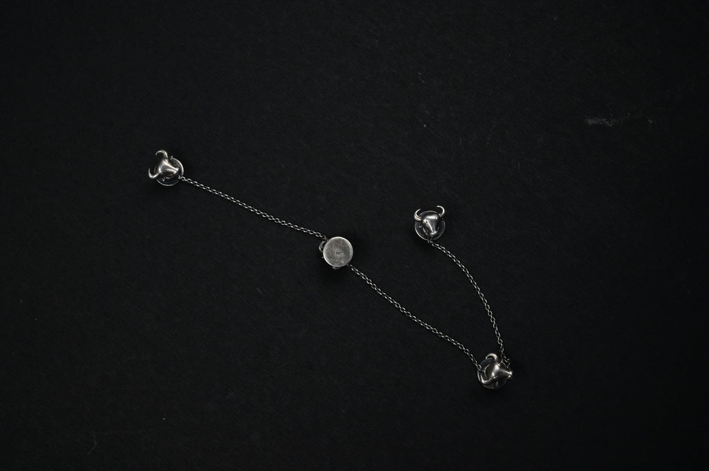 925 Silver Bull Kurta Buttons  for men – Strength in Style