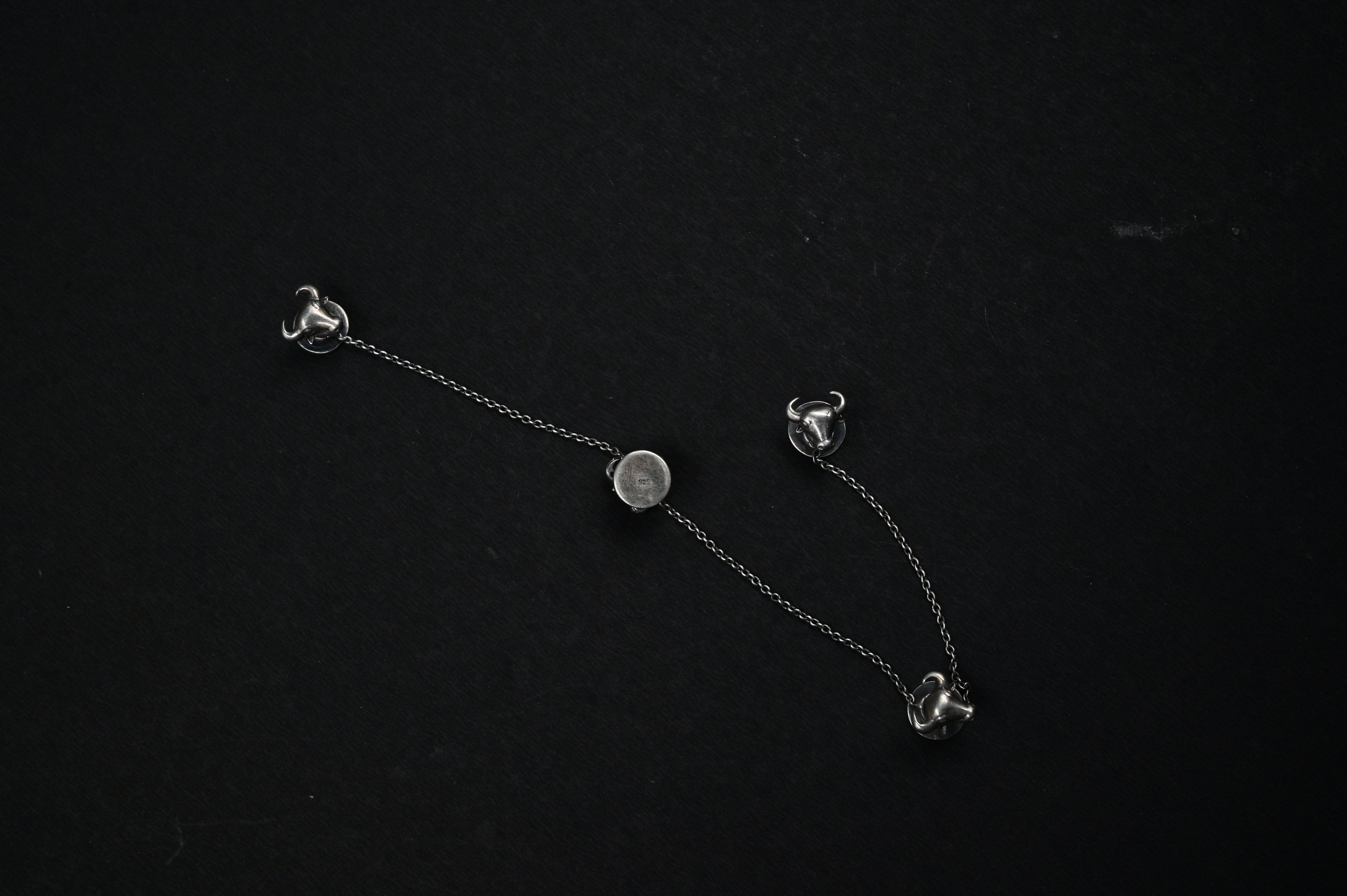 925 Silver Bull Kurta Buttons  for men – Strength in Style